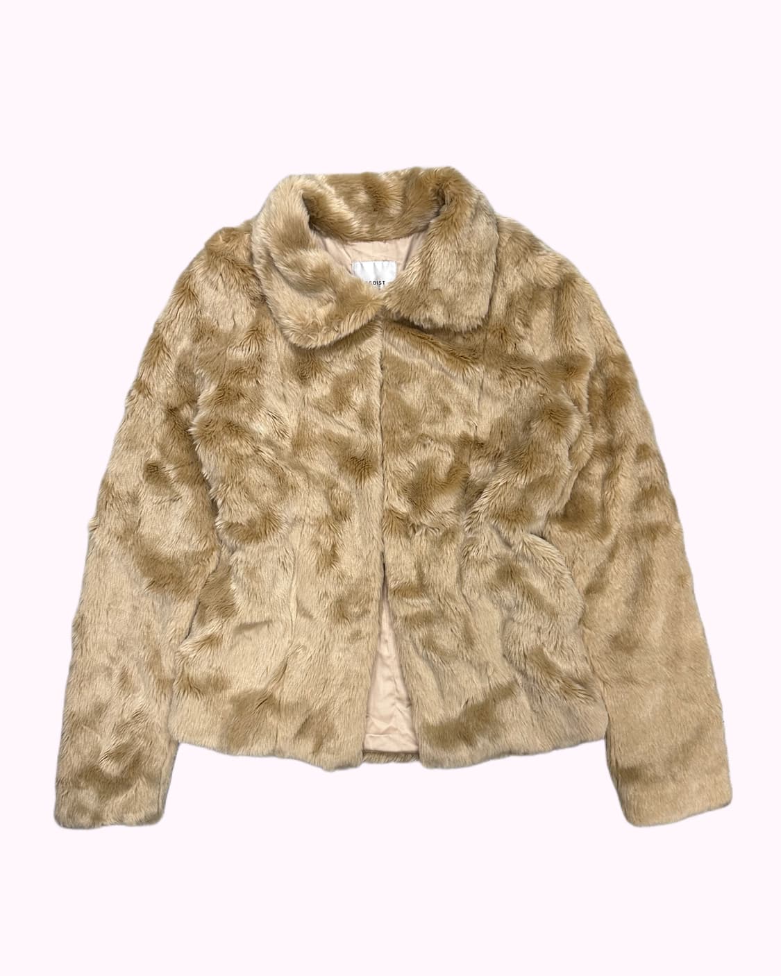 beige faux fur jacket 상품이미지2