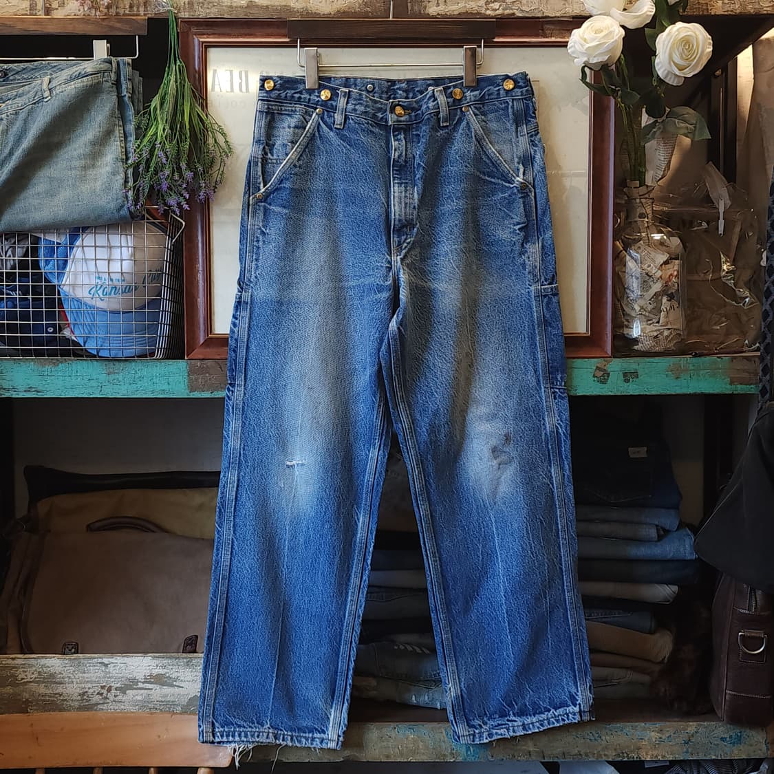 90s 칼하트 싱글니 카펜터 데님팬츠 칼하트 워크팬츠 USA 36x30 상품이미지1