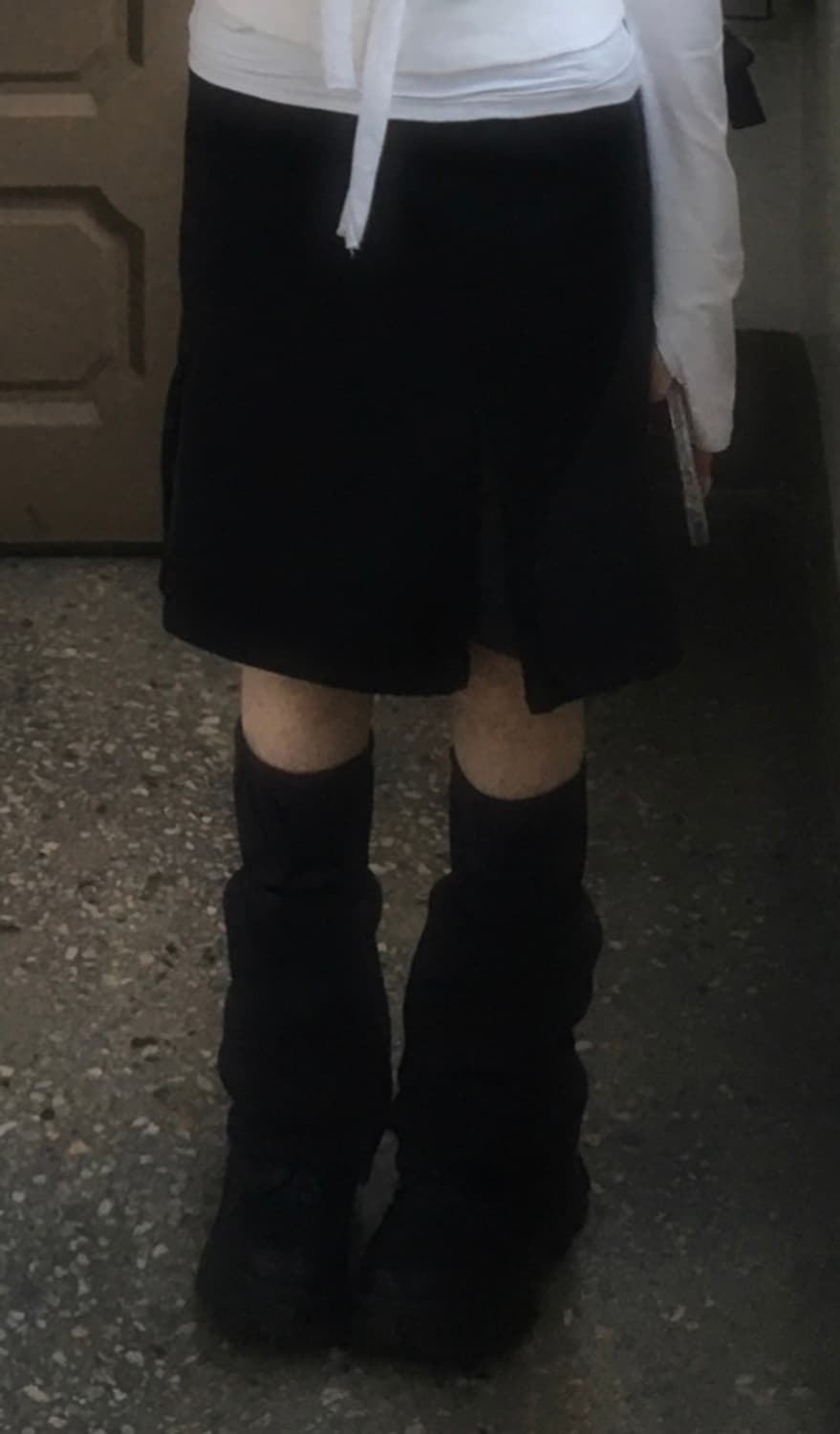 오호스 레그워머 미디스커트 블랙 Lag Warmer Midi Skirt 상품이미지5