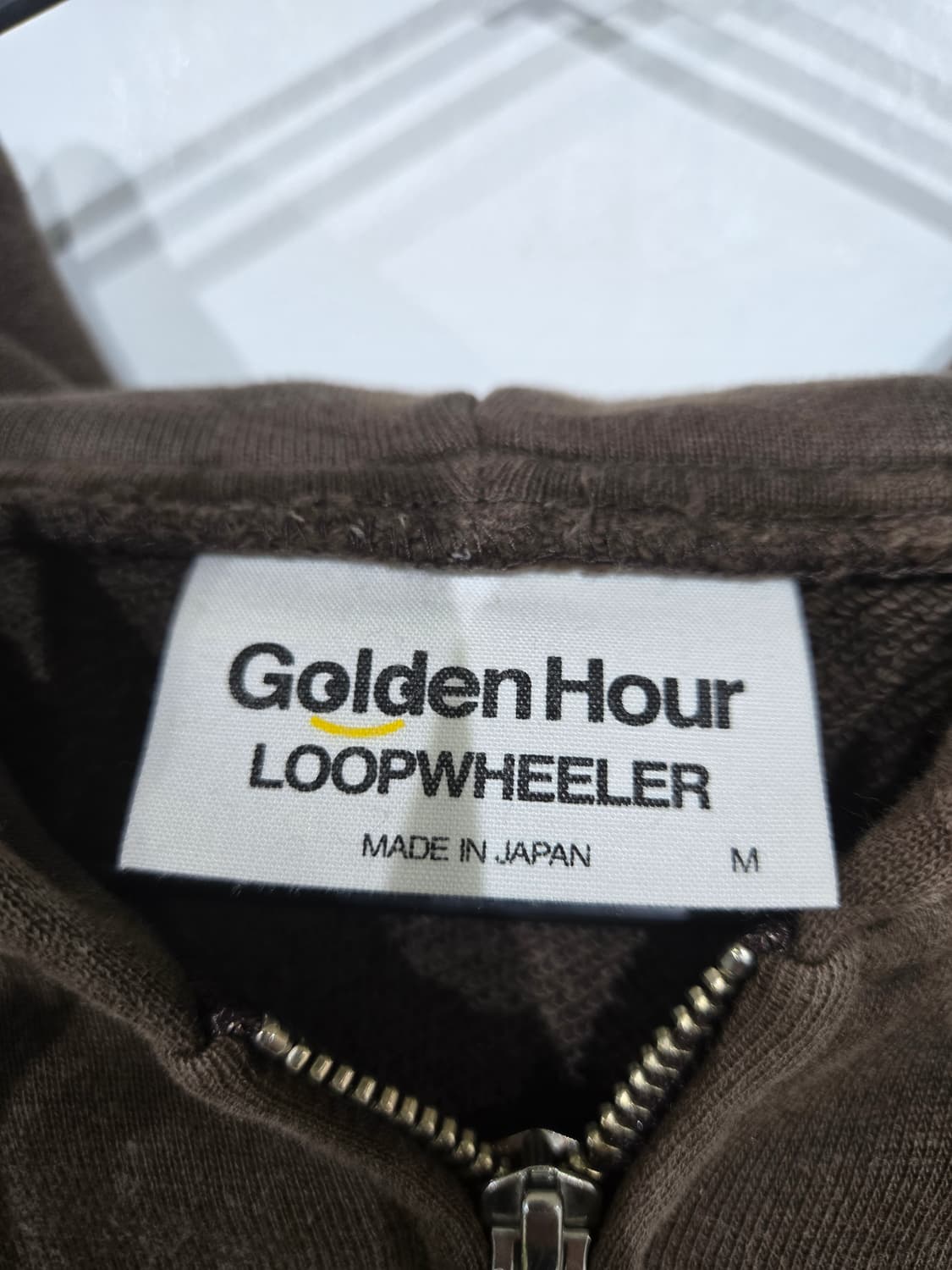 루프 휠러 브라운 후드 집업 오버핏 Free 상품이미지5