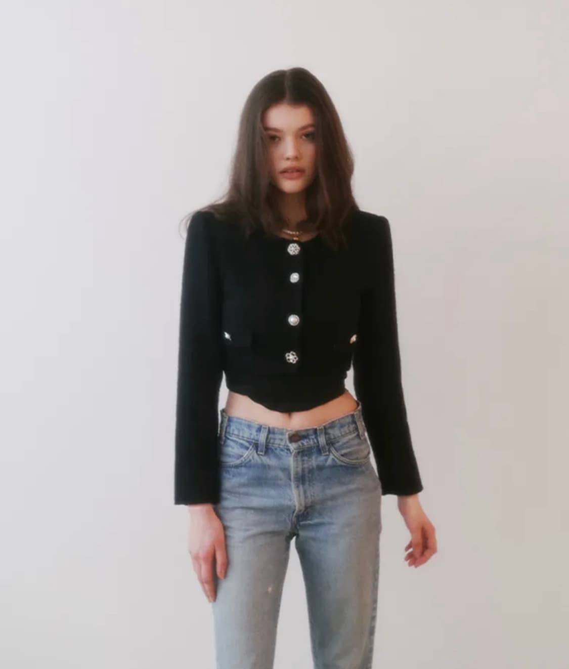 그린버터 트위드 자켓 상품이미지2