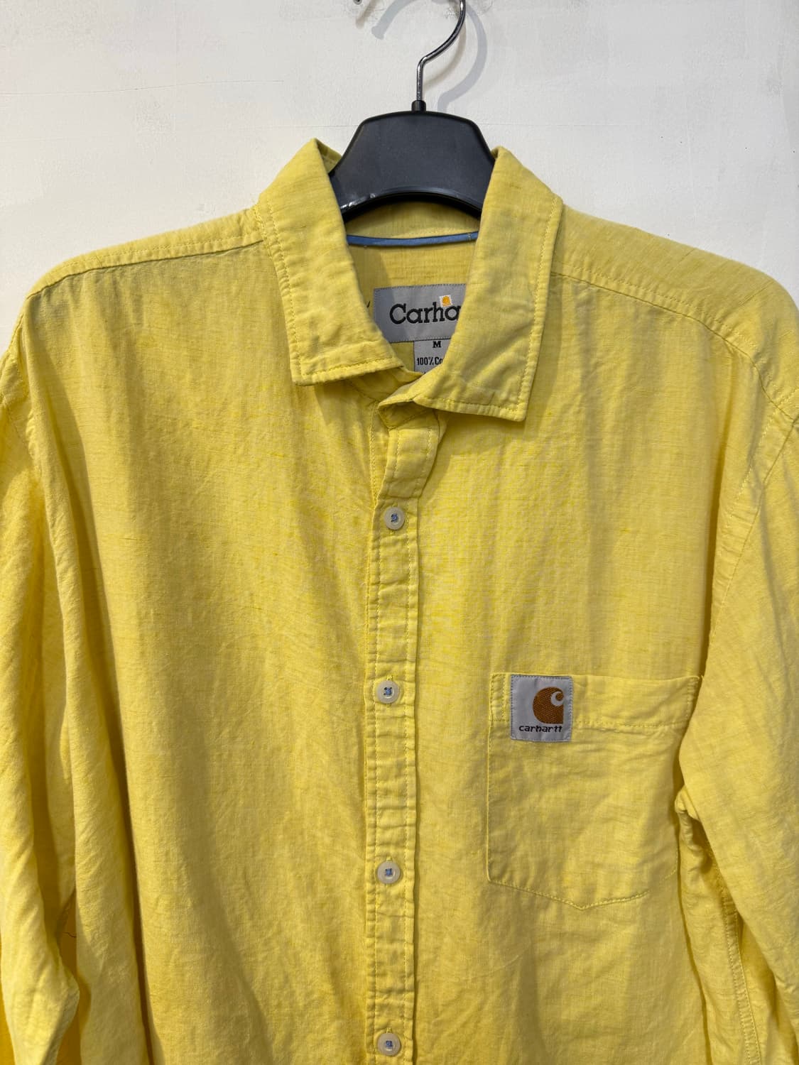 칼하트 옐로우 긴팔셔츠 상품이미지2