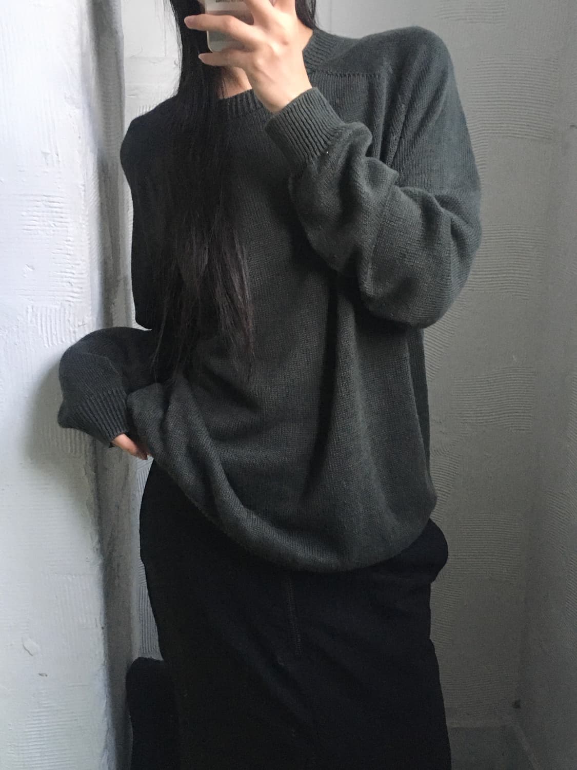 MHL 마가렛호웰 그린카키 니트 상품이미지4