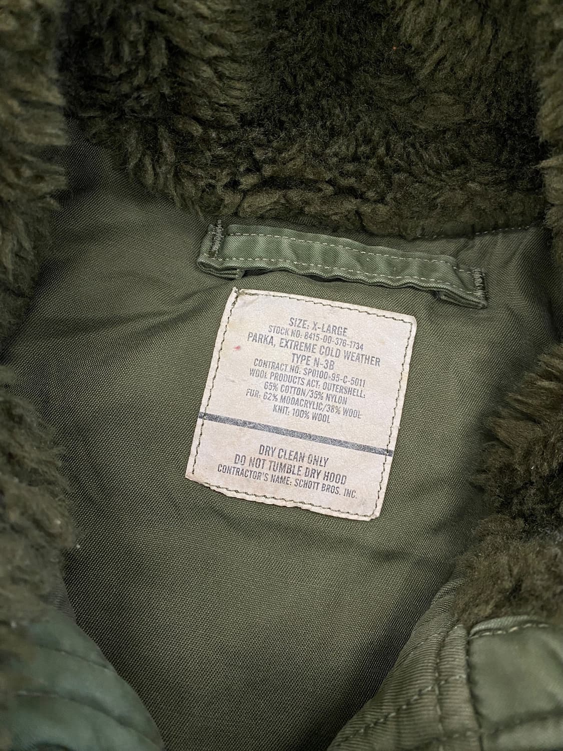 1995 USAF N-3B 파카 상품이미지10