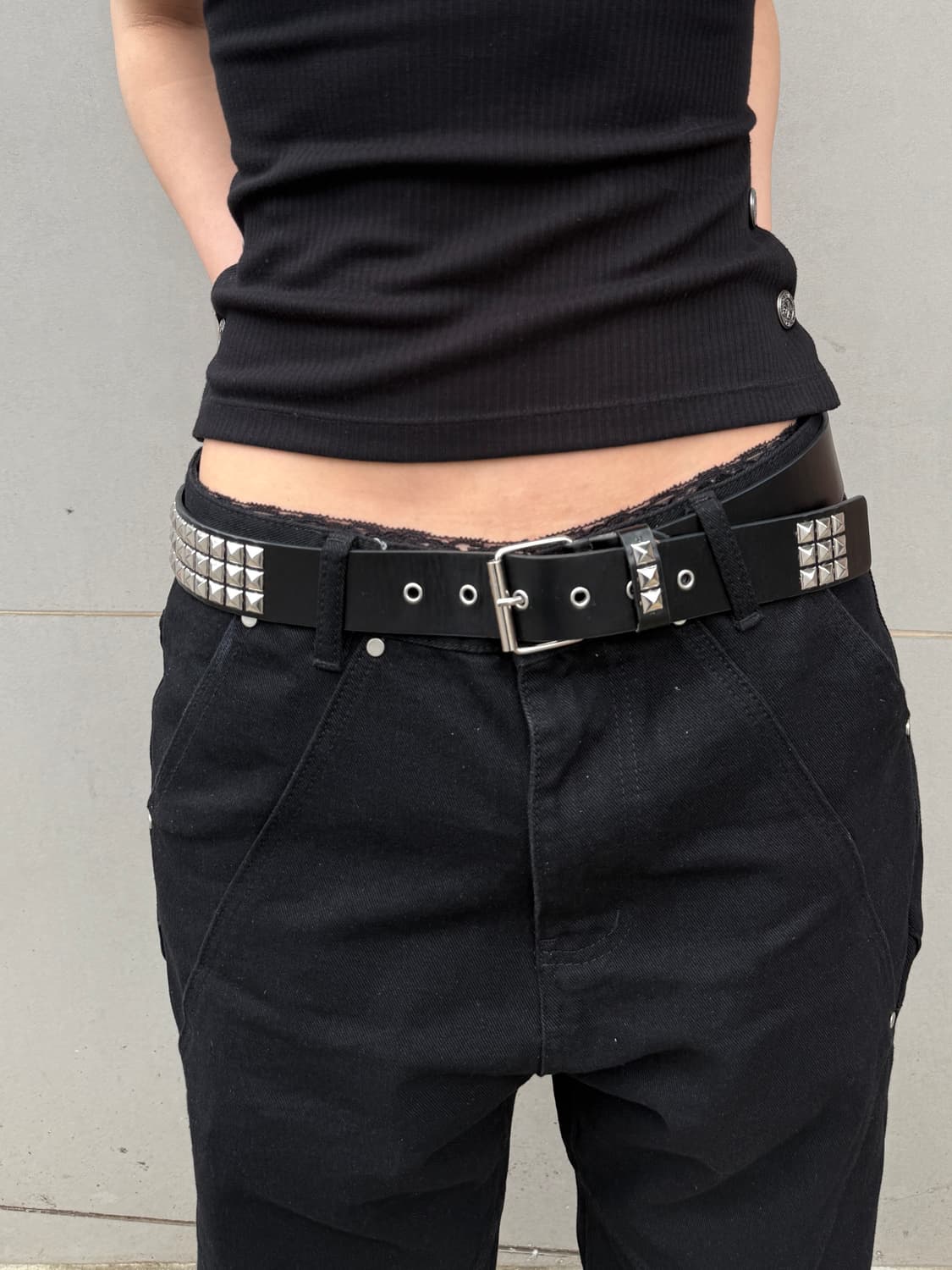 [os] 빈티지 스터드 벨트 상품이미지2