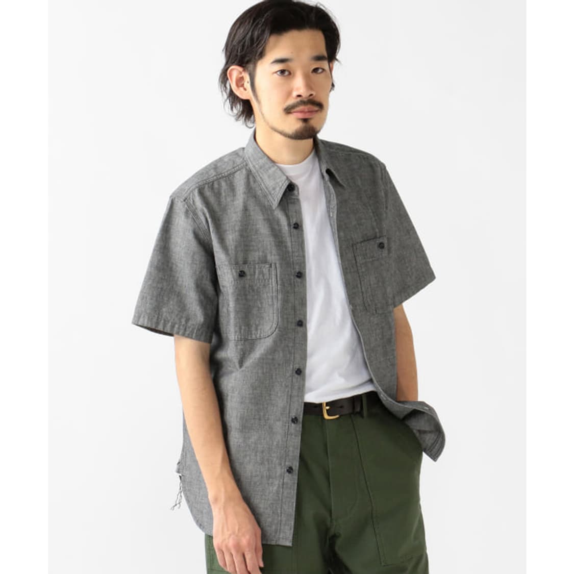 빔즈플러스 BEAMS PLUS Indigo Chambray 상품이미지4