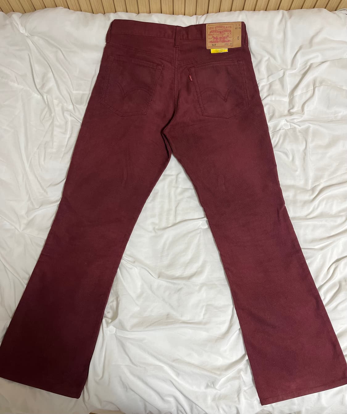 리바이스 517 코듀로이 버건디  상품이미지5