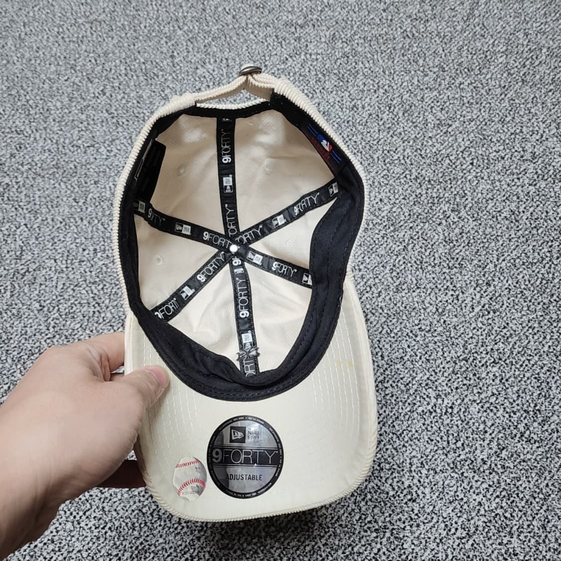 뉴에라 뉴욕양키스 코듀로이 볼캡 상품이미지4