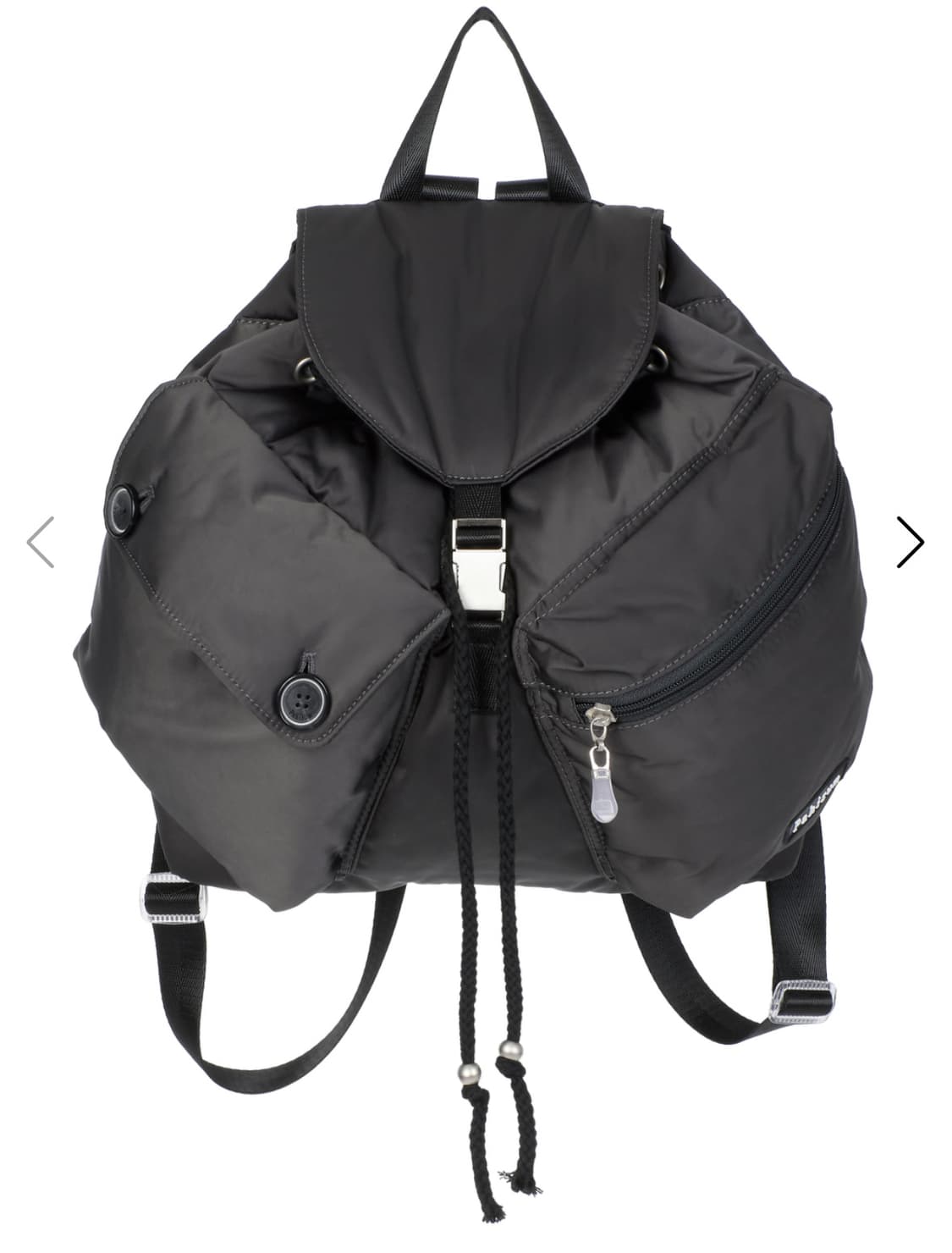 BUTTON MINI BACKPACK_CHARCOAL 상품이미지1