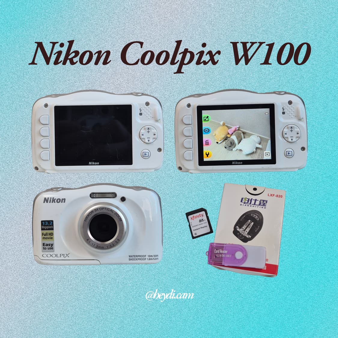 (찰스엔터) 니콘 쿨픽스 Nikon COOLPIX W100 화이트 상품이미지2