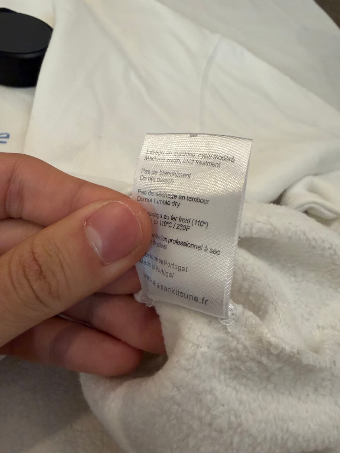 메종키츠네 18FW 드림 앰플리파이어 픽셀 맨투맨 스웨트셔츠 화이트 상품이미지6