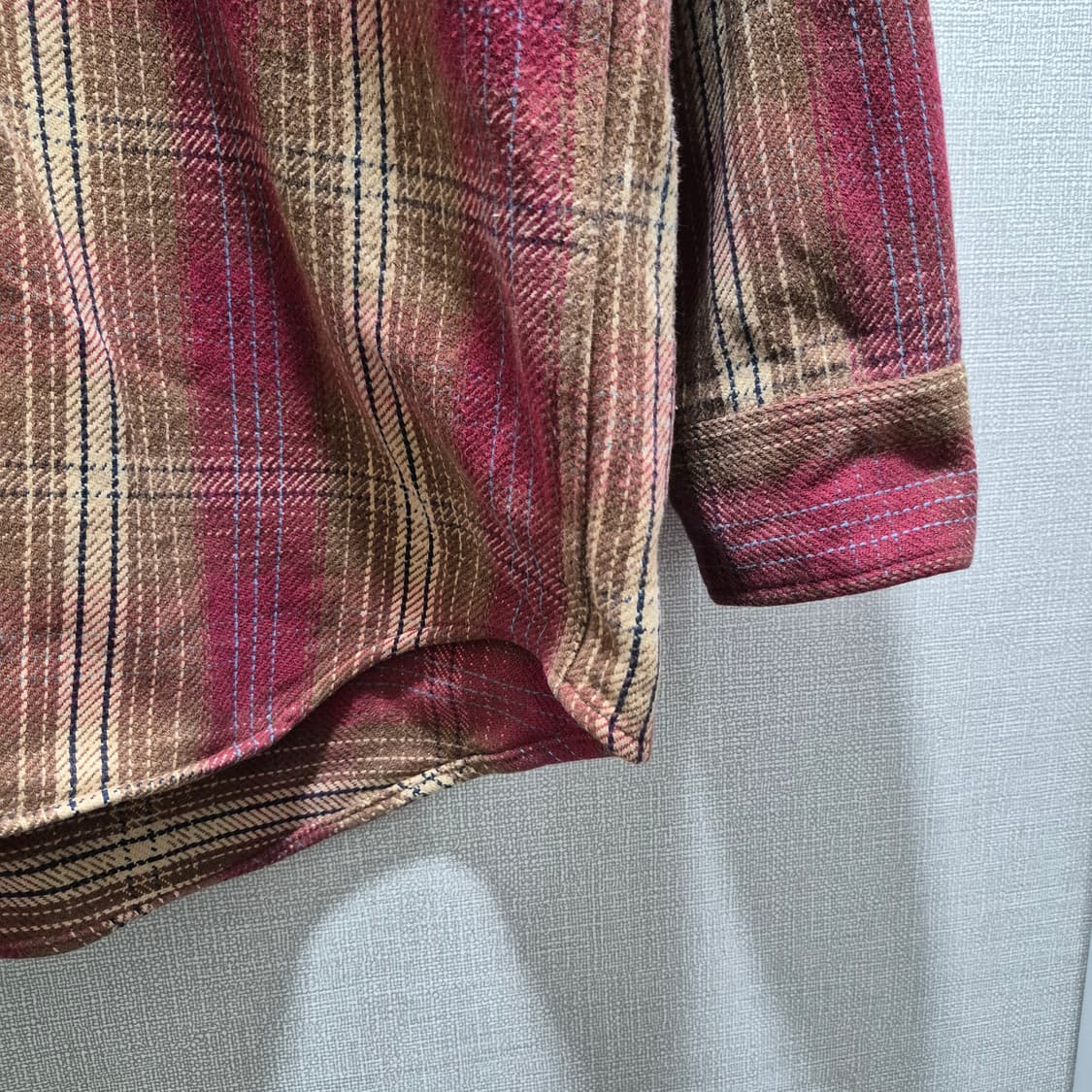 (L)90s st johns bay 체크 플란넬 셔츠 상품이미지3