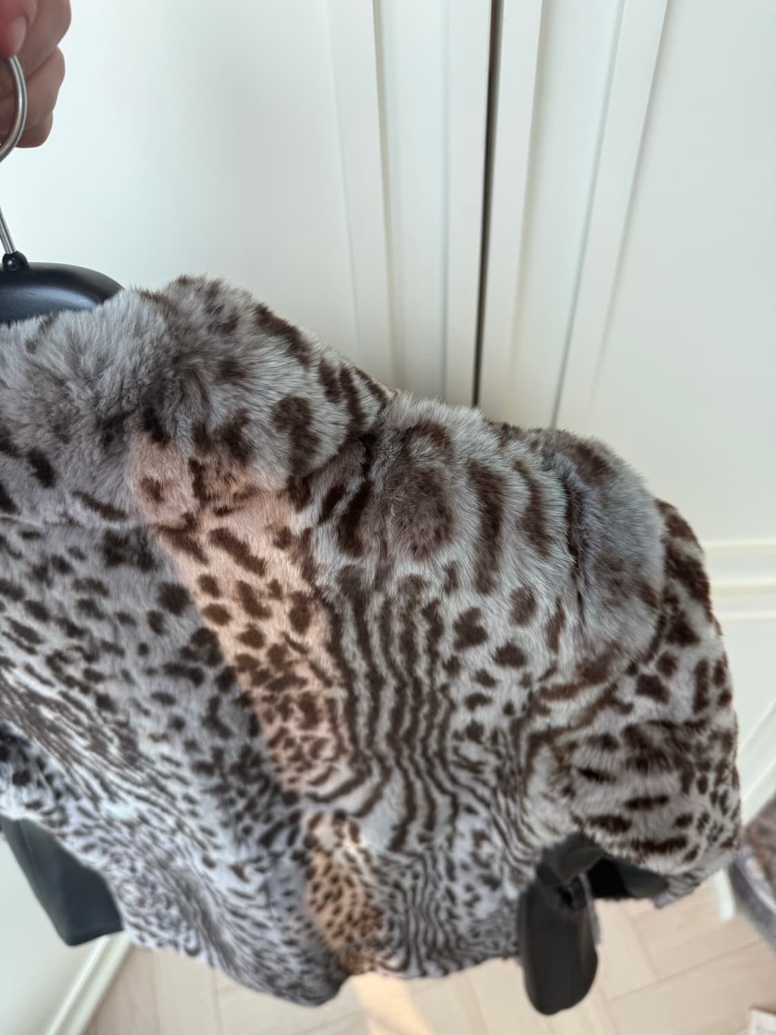 타이거 프린트 리얼 퍼 코트 fur coat 상품이미지5