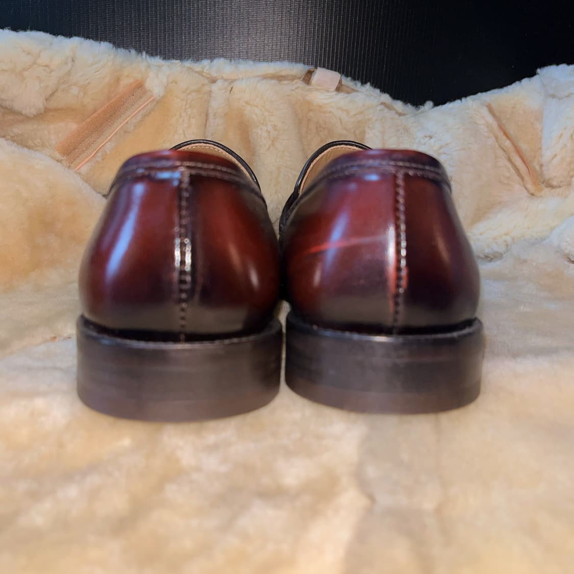 미사용 전시품 국내 테일러샵 수제화 버건디 태슬 로퍼  상품이미지4
