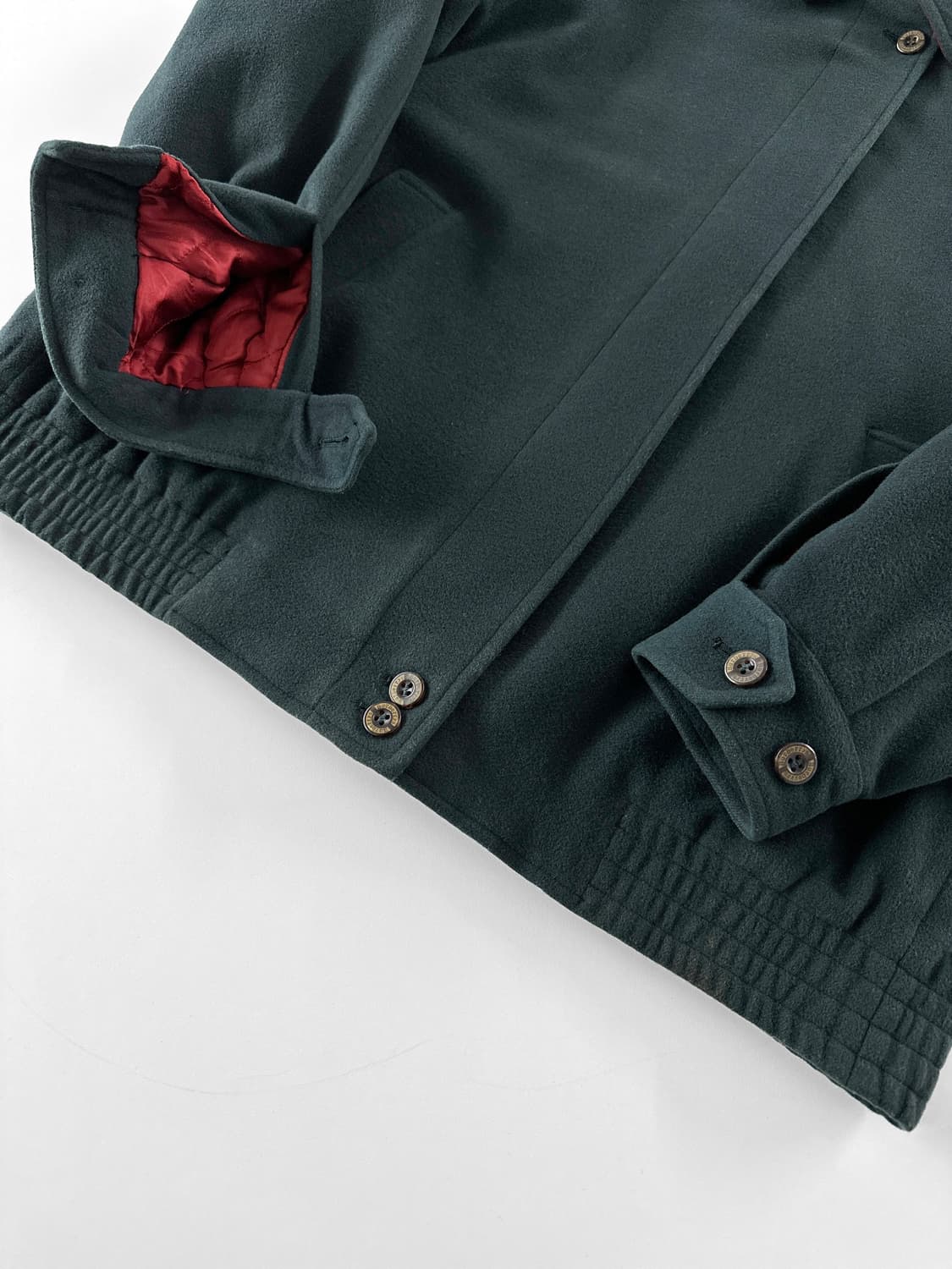 80~90s 빈티지 버버리 울 캐시미어 블루종 자켓 상품이미지6