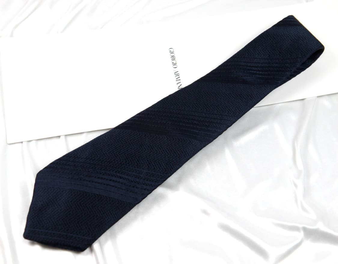 알마니 8.9cm A+등급 남자 명품 넥타이 상품이미지1