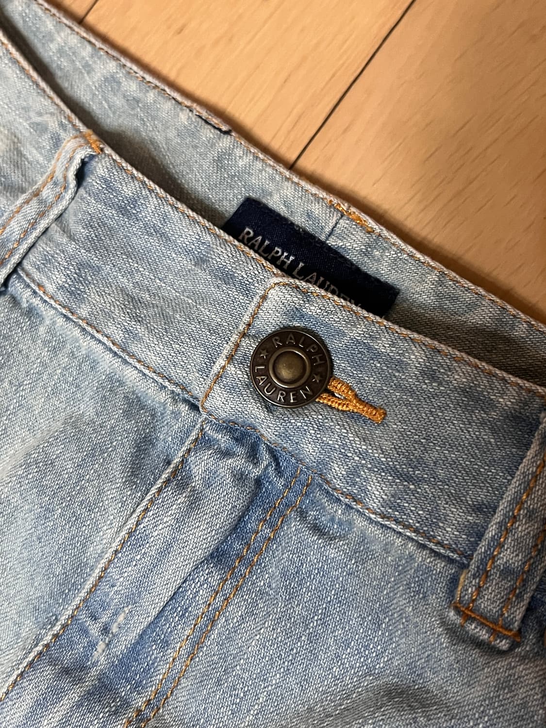 폴로 랄프로렌 빈티지 데님 캉캉 롱스커트 청치마 상품이미지4