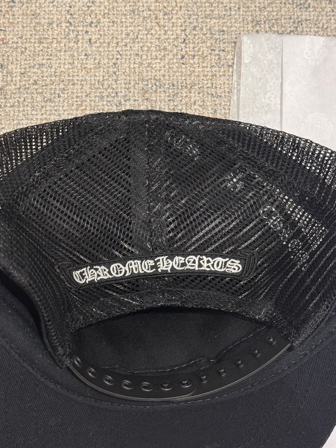 크롬하츠 세메터리 레더 패치 트러커 햇 상품이미지5