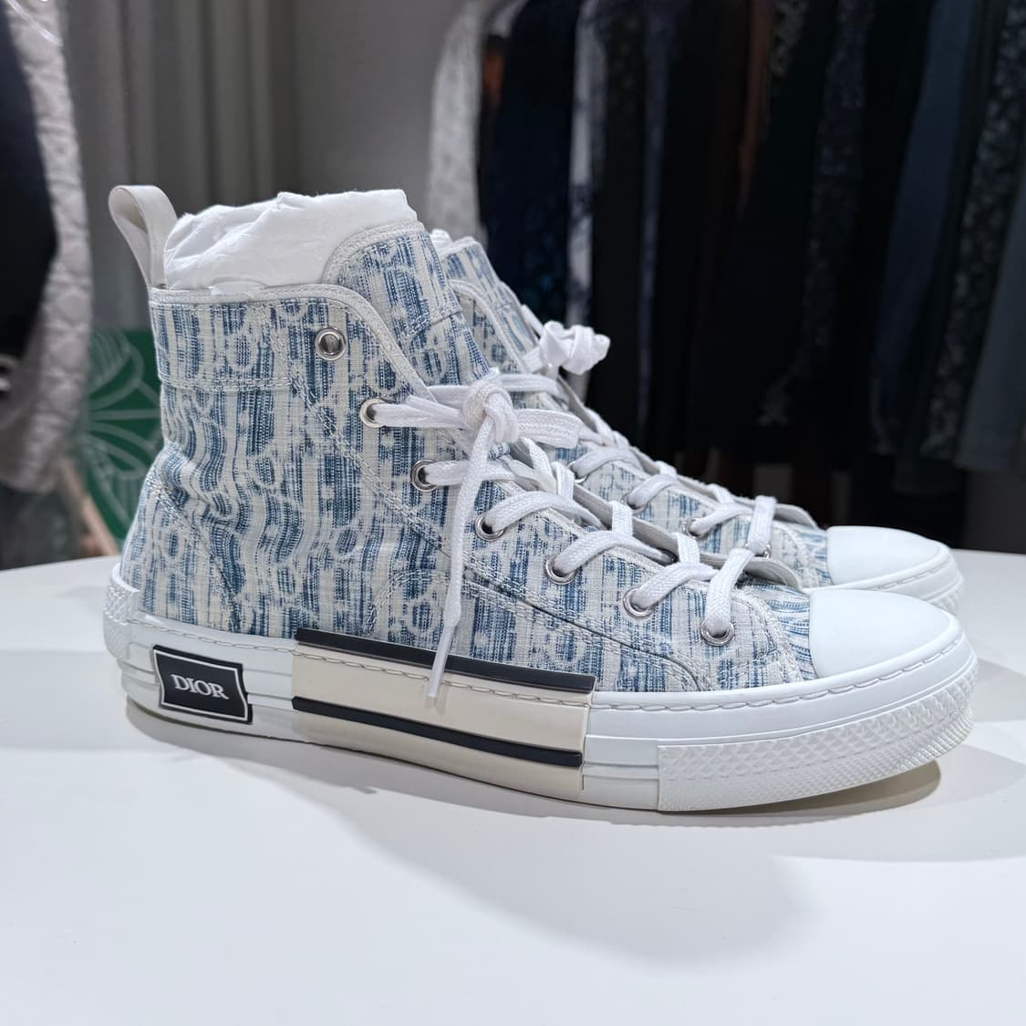 42 / 디올 B23 오블리크 하이탑 데님 스니커즈 상품이미지2