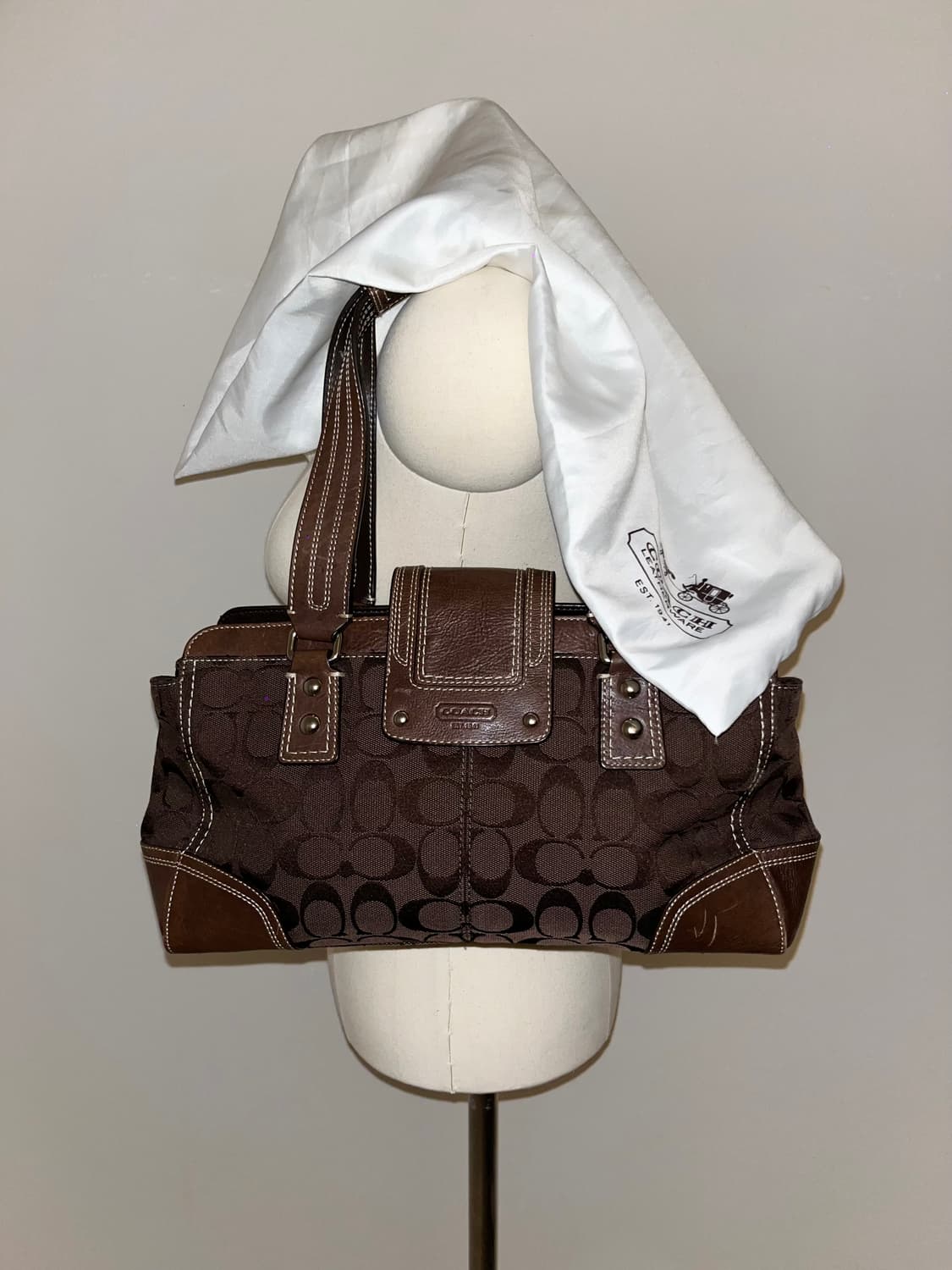 📦 Coach All Brown Shoulder Bag 상품이미지3