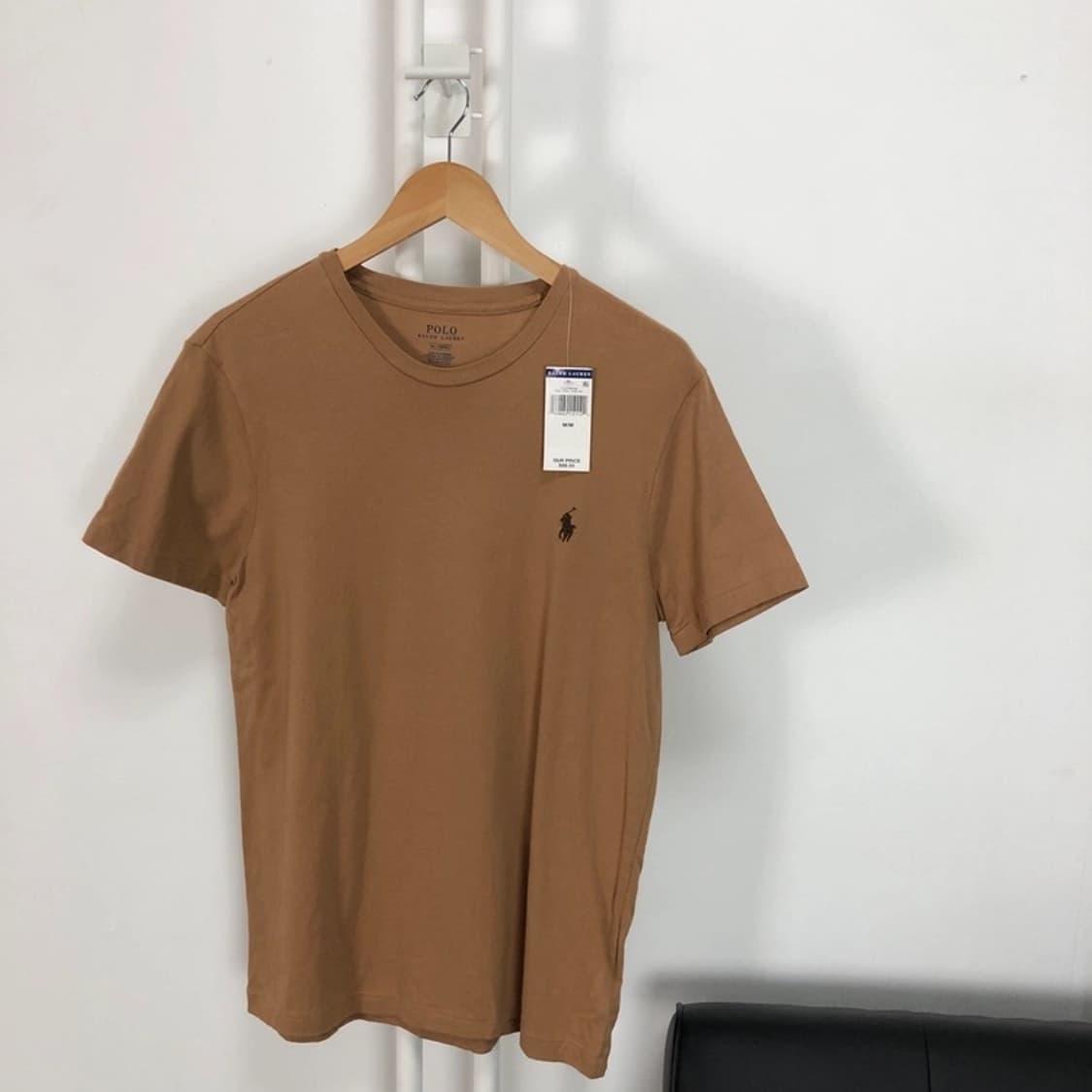 폴로 새상품 반팔 베이지브라운 포니 상품이미지3
