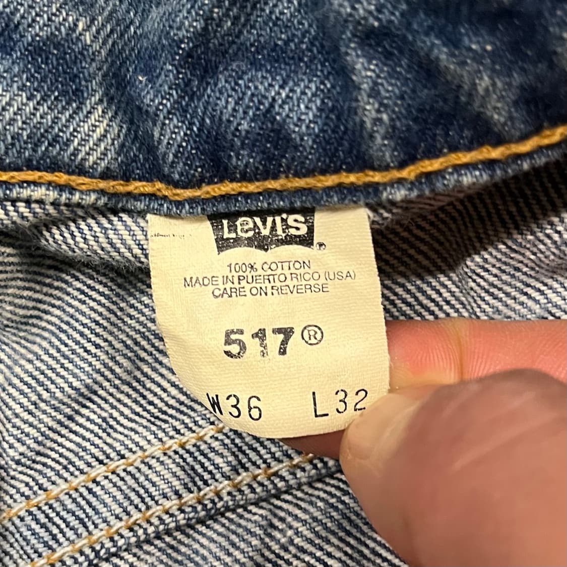 90s Levis517 오렌지탭 (35”) 상품이미지5