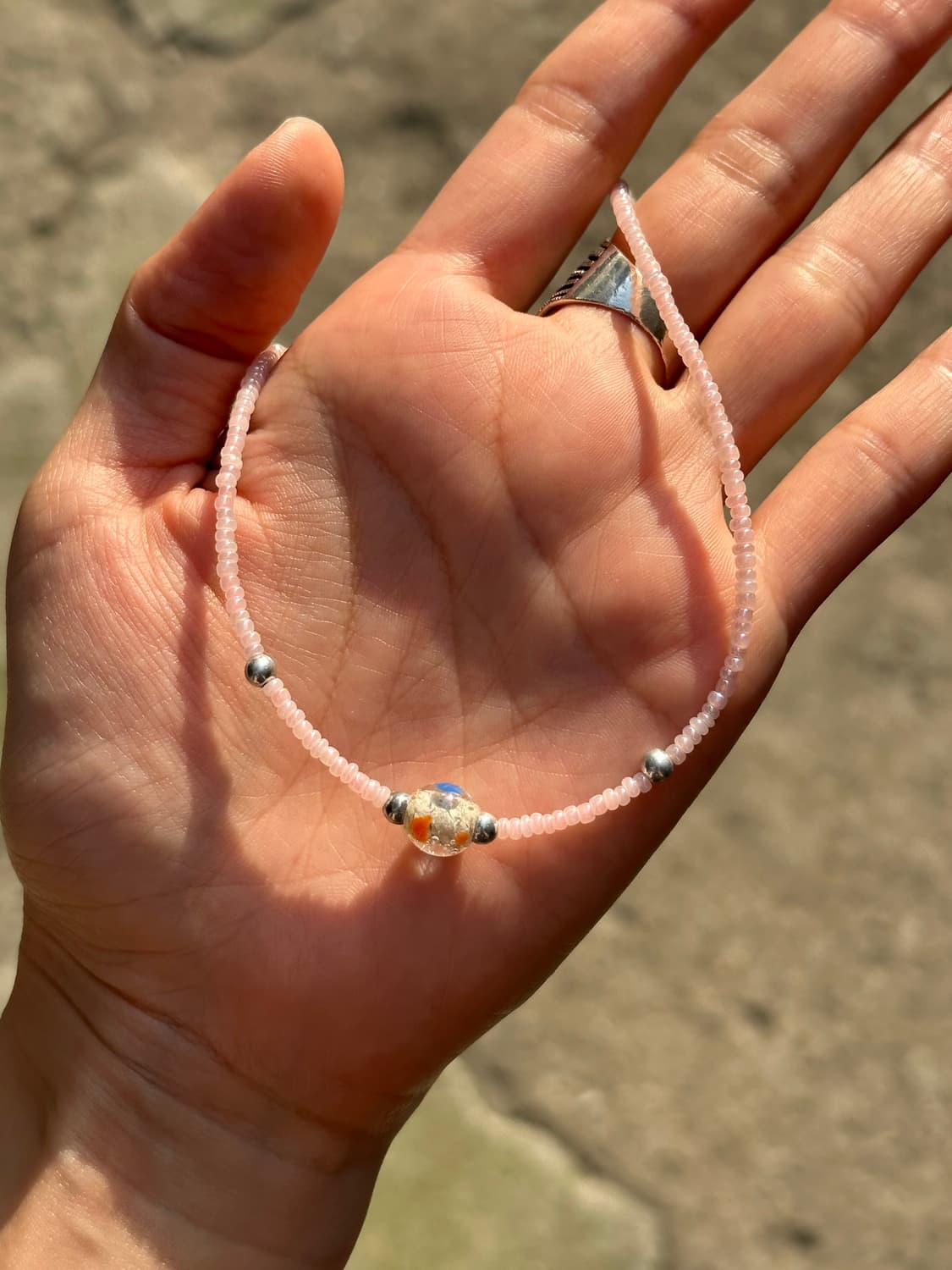 Pink beads necklace   상품이미지3