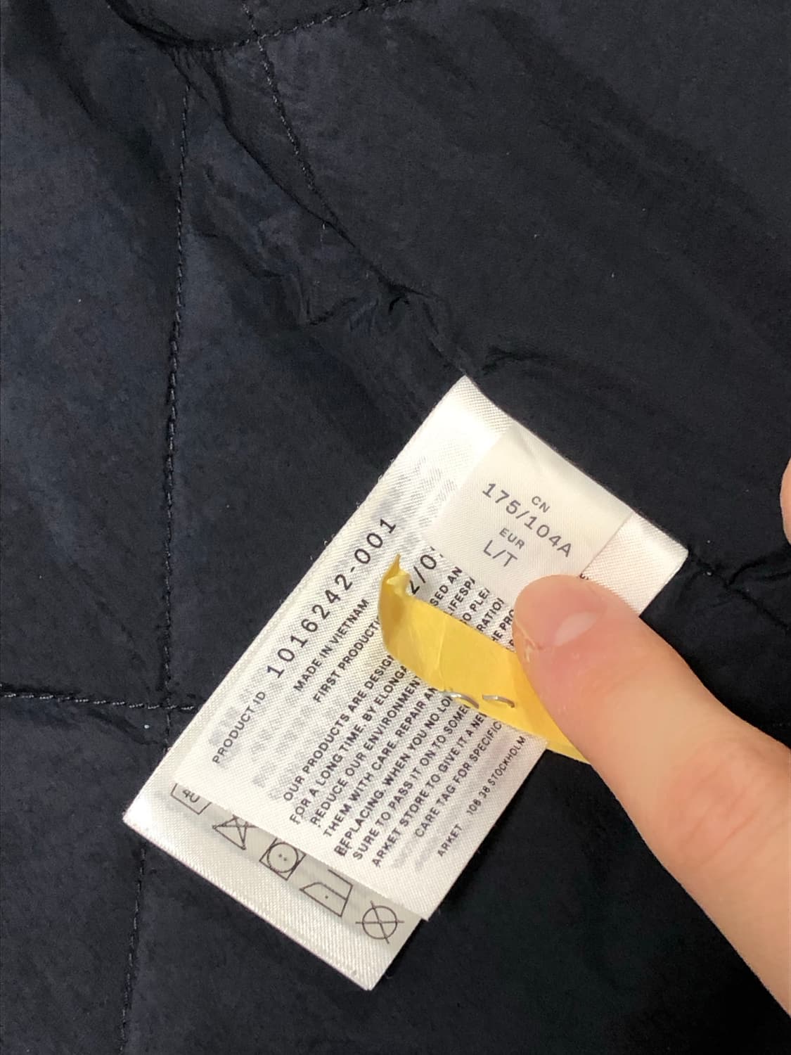 L 아르켓 퀼팅 버튼 패딩 자켓 블랙 상품이미지7