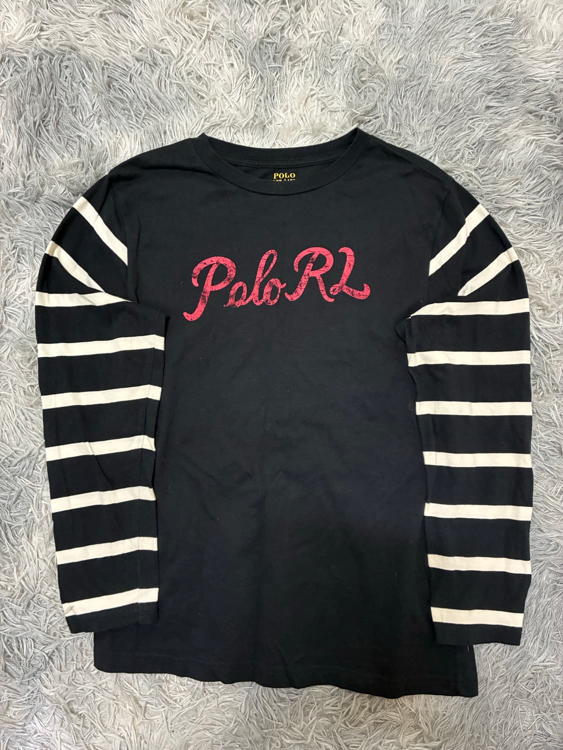 폴로 랄프로렌 00s y2k 백자수 슬리브리스(m)국내유일 상품이미지3