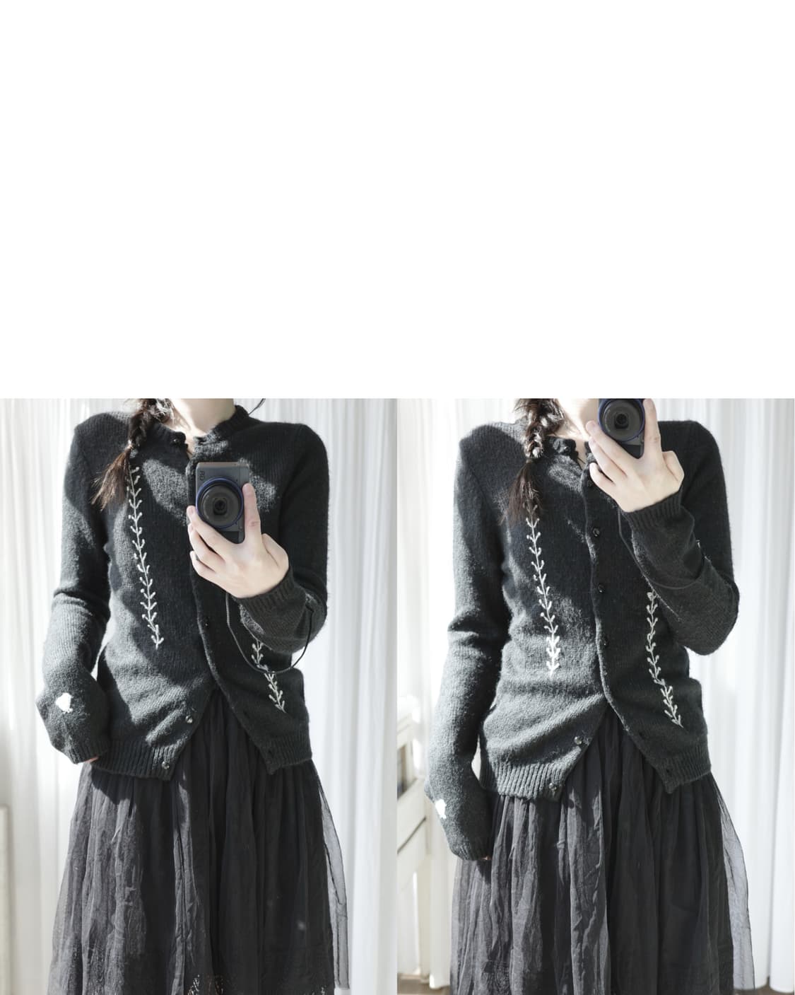 Baglion heart cardigan 상품이미지2