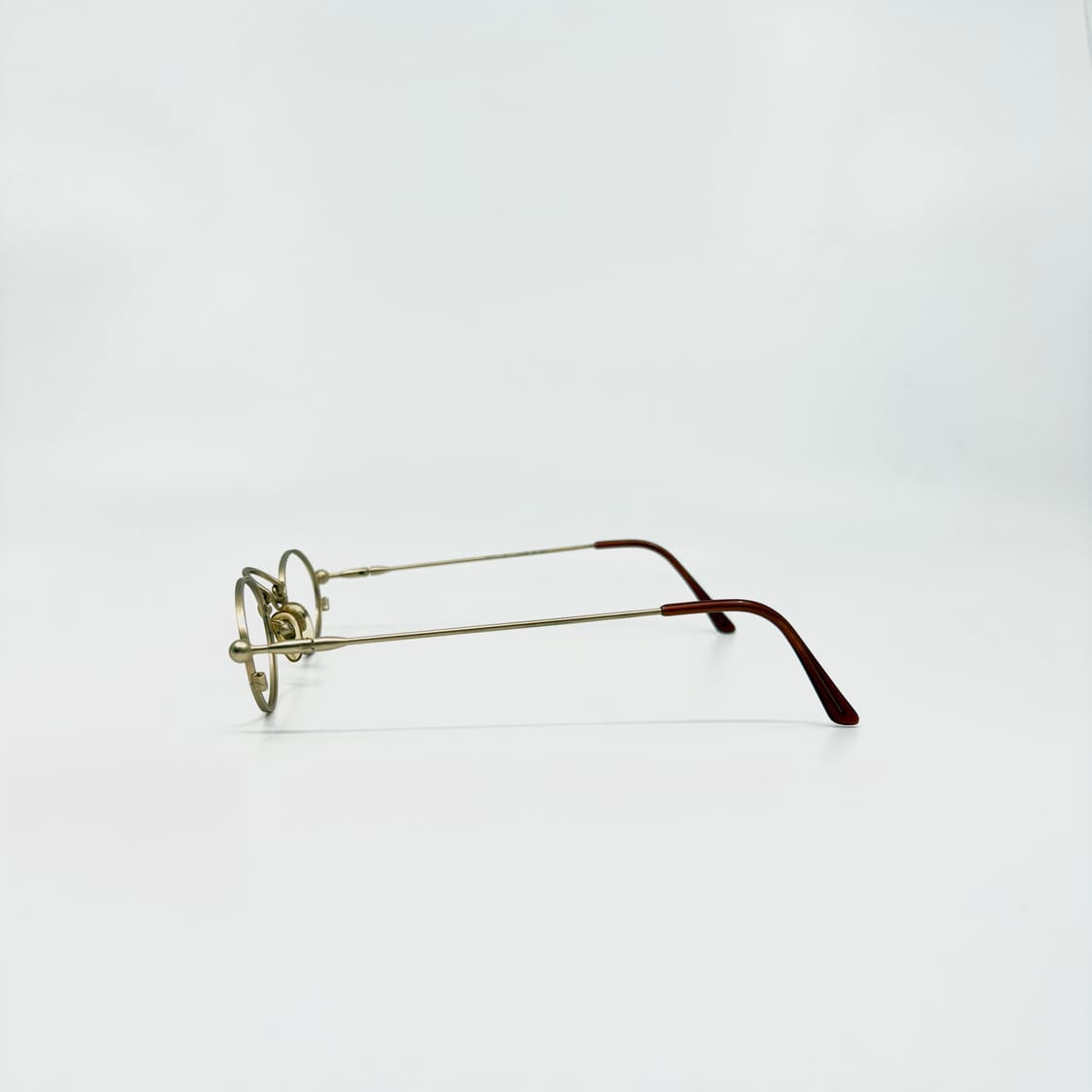 OPTITAL ITALY 이탈리아 빈티지 골드 프레임 무광 메탈 안경 상품이미지4