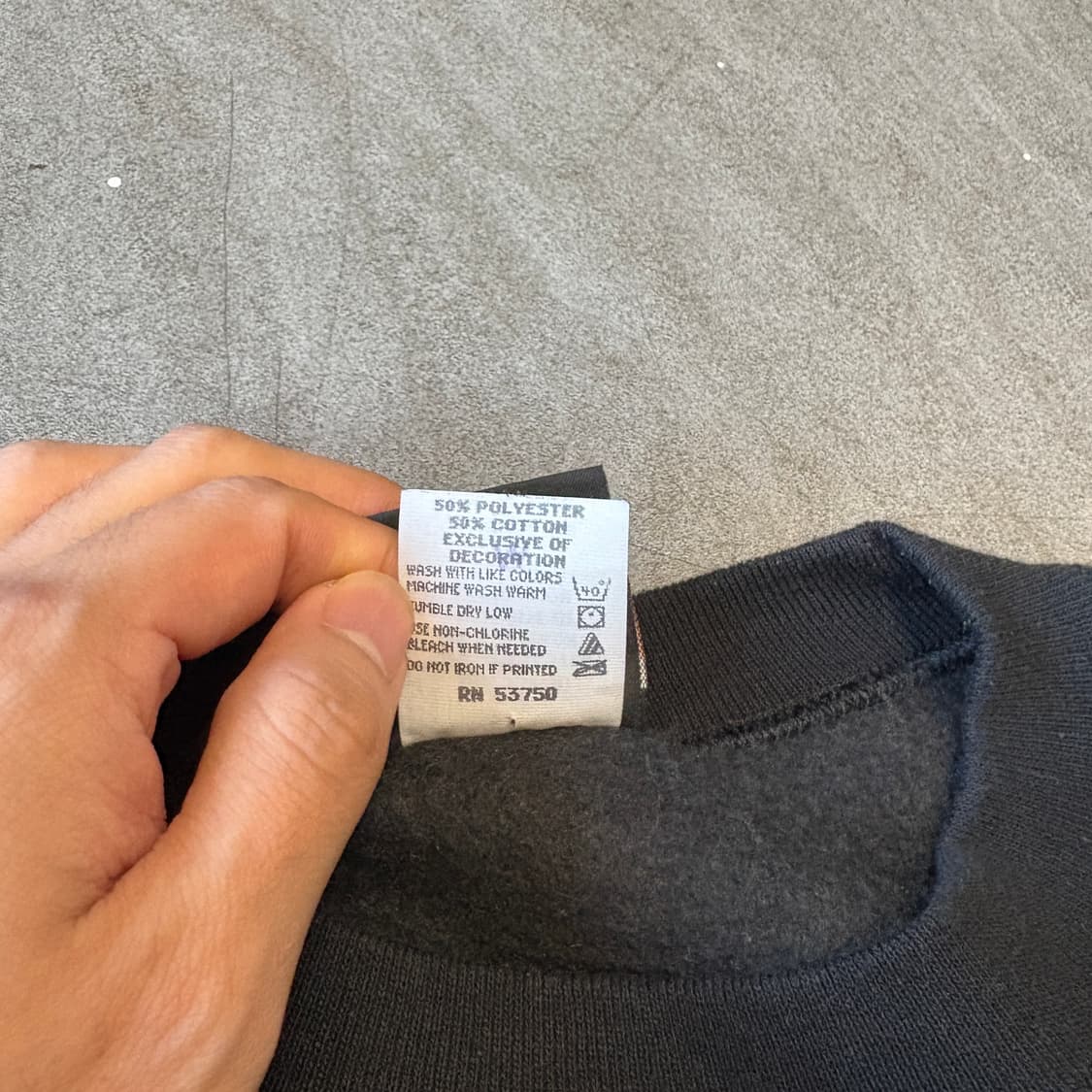 90년대 미국 생산 할리 데이비슨 블랙 스웻셔츠 상품이미지7