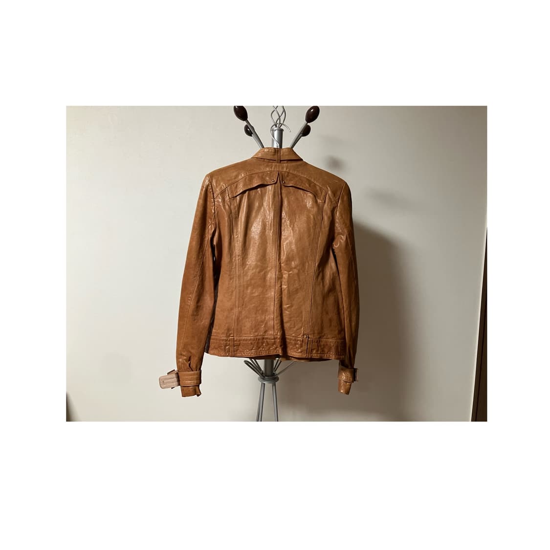 vintage brown leather jacket  상품이미지2