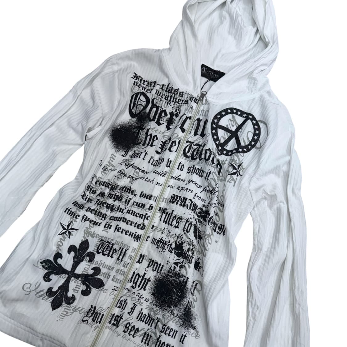 White Y2K zip-up 상품이미지2
