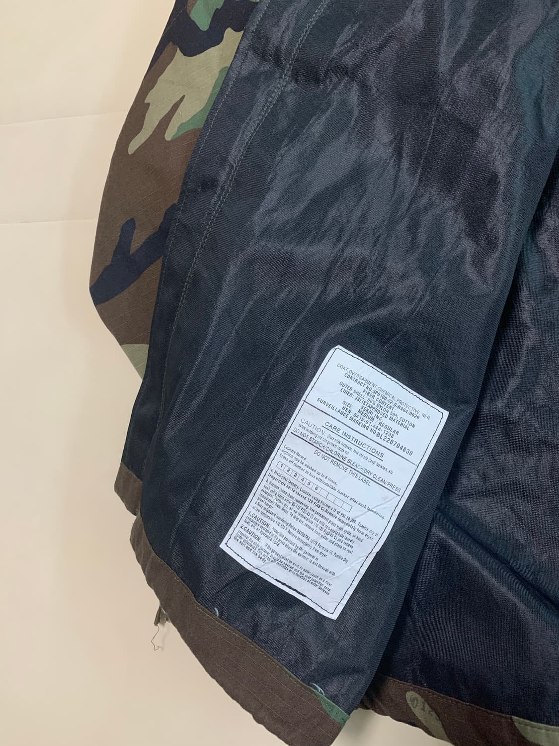 [M] TRNG ONLY 립스탁 US  밀리터리 방호복 자켓 상품이미지5