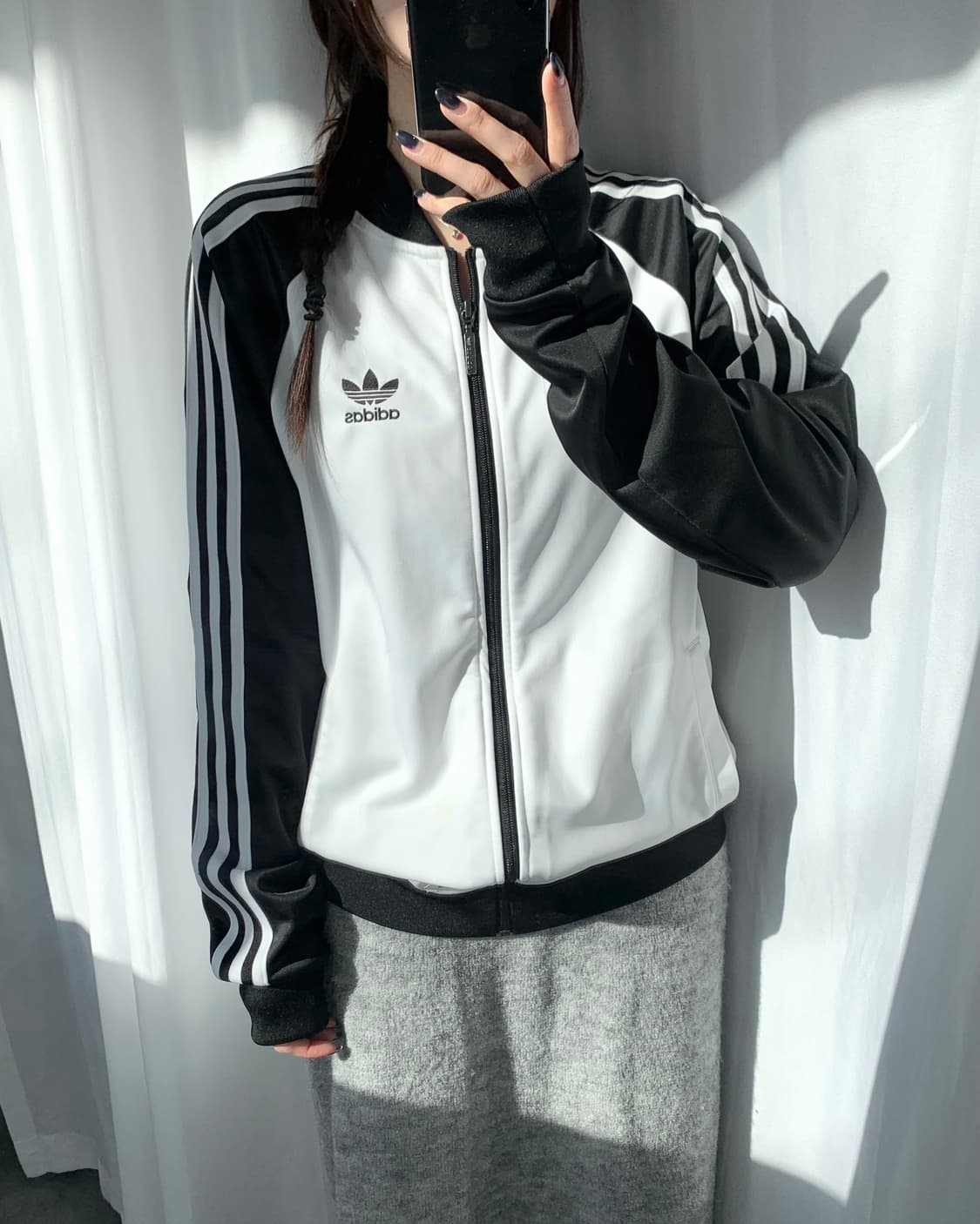 Adidas 아디다스 화이트블랙 나그랑 니고베어 트랙탑 상품이미지2