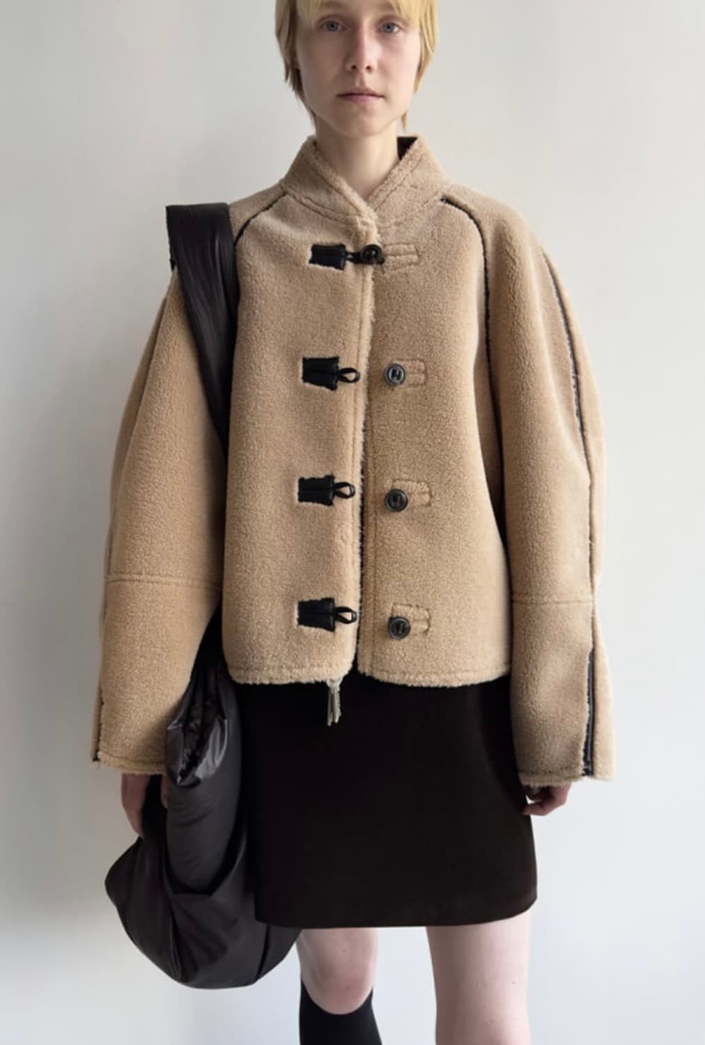 로우클래식 시어링 리버시블 무스탕 상품이미지1