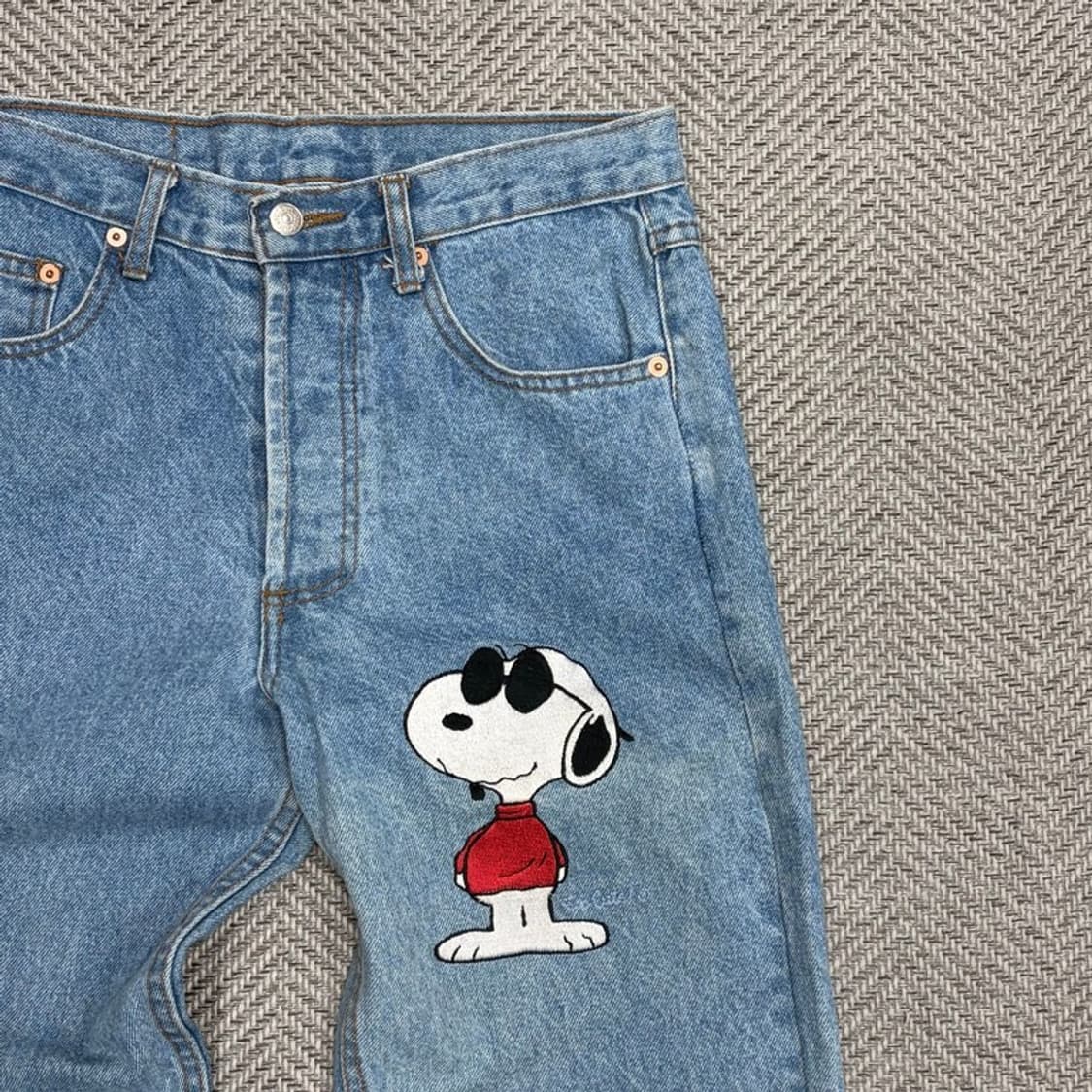 made in usa 빈티지 스누피 데님팬츠 v1098 상품이미지5