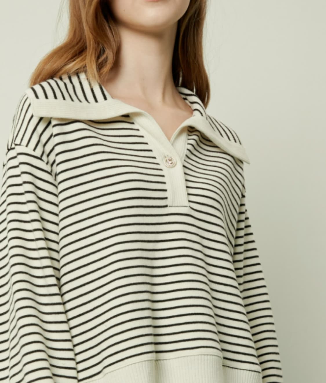 한섬 SJSJ 2021 스프라이트 카라넥 니트 F사이즈 상품이미지2