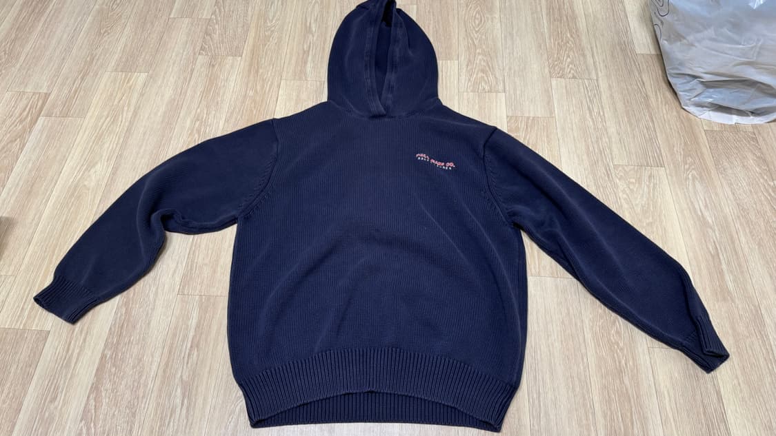 폴로 진스 니트 후드 네이비 상품이미지2