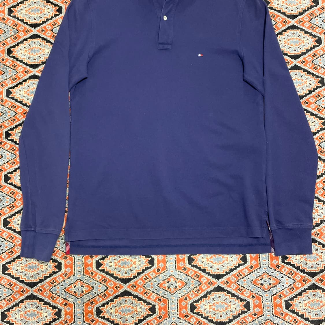 타미힐피거 네이비 긴팔 카라티셔츠 남성M 상품이미지3