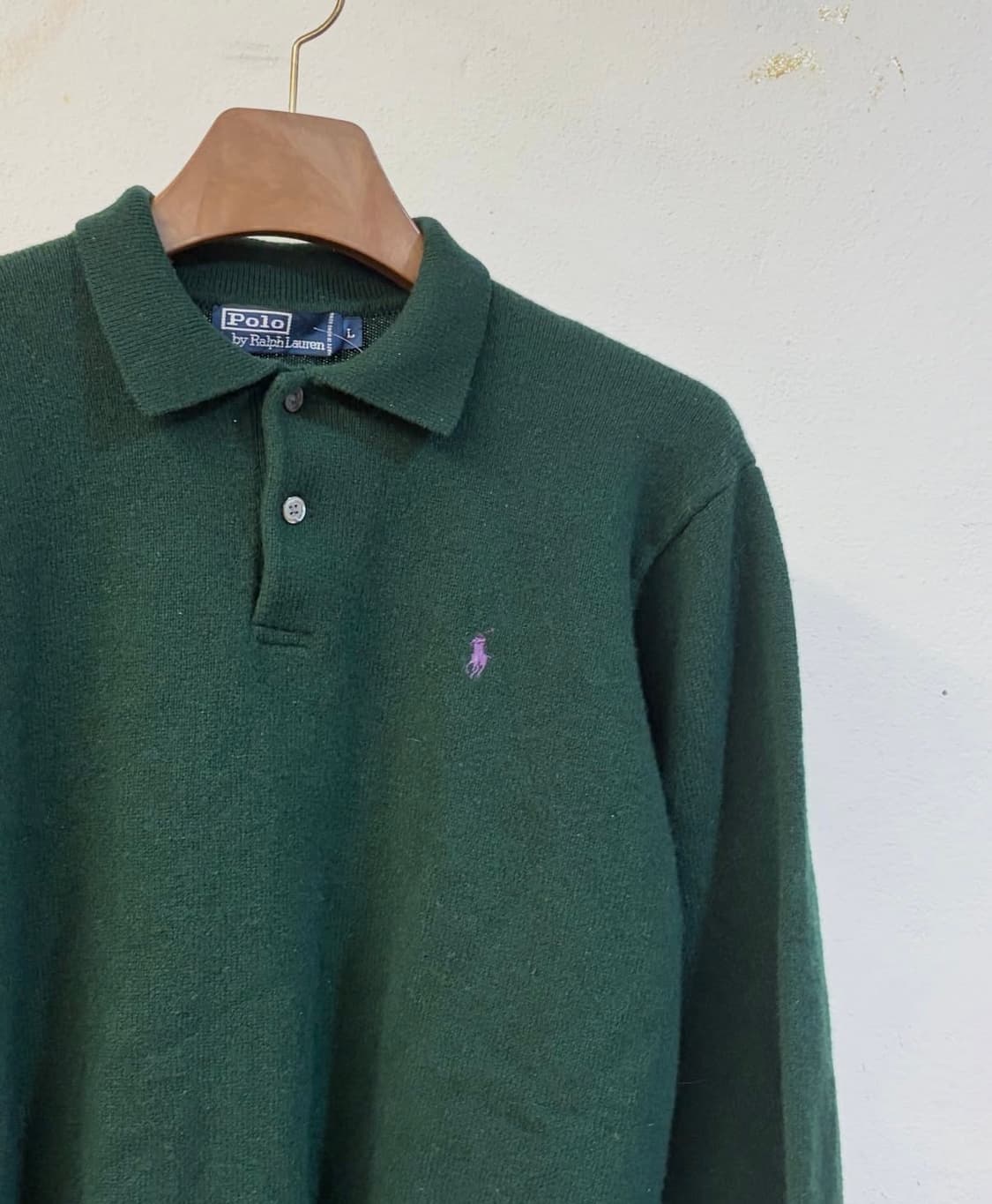 폴로 램스울100 카라넥 니트 상품이미지2
