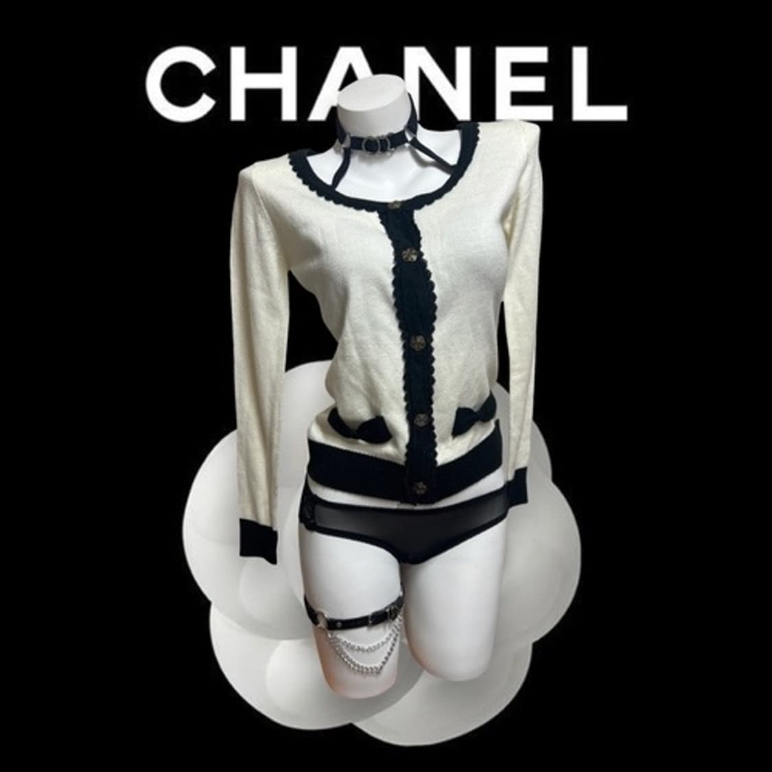 Cecil mc bee Ribbon cardigan 상품이미지3