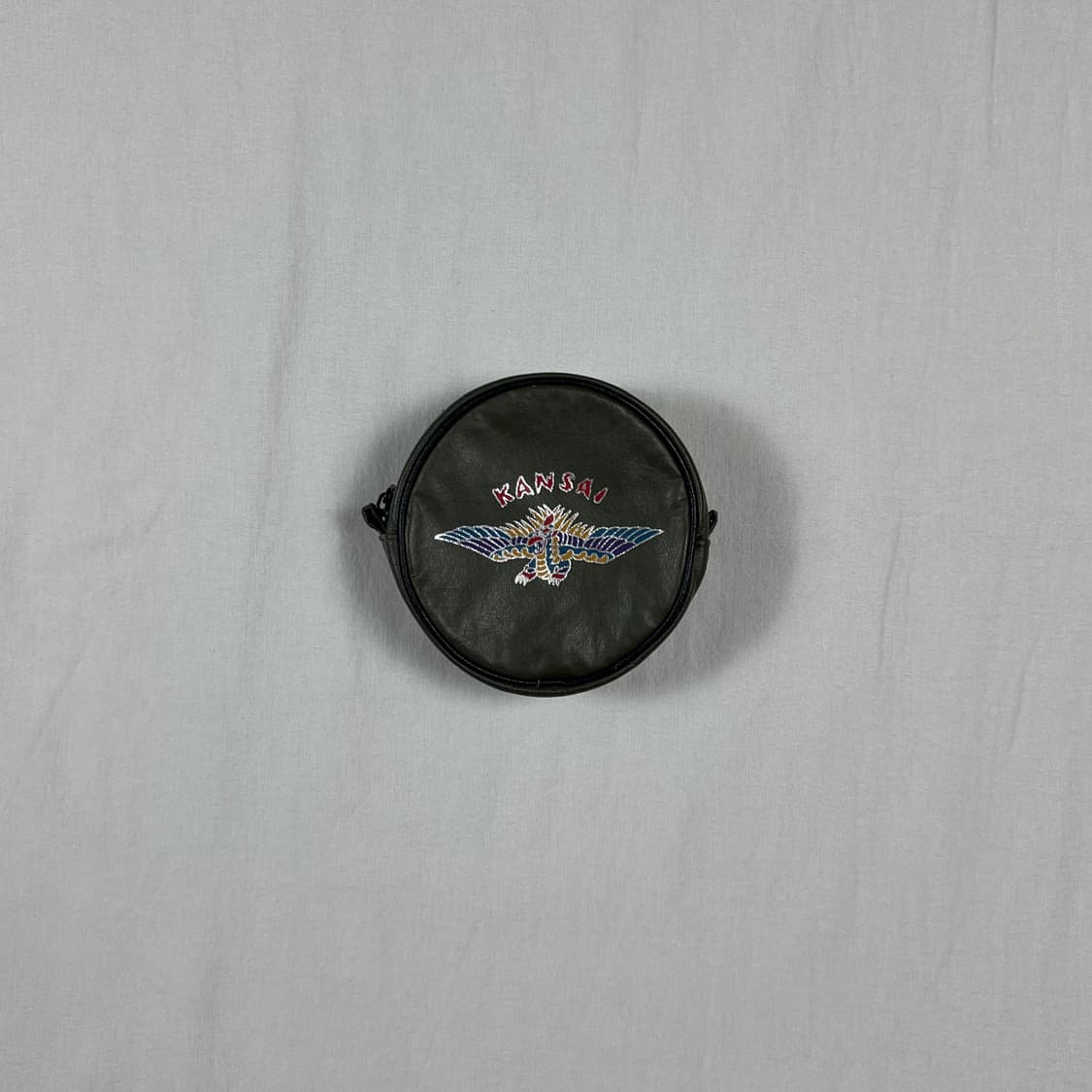 90’s 간사이야마모토 로고 레더 코인 파우치 상품이미지1