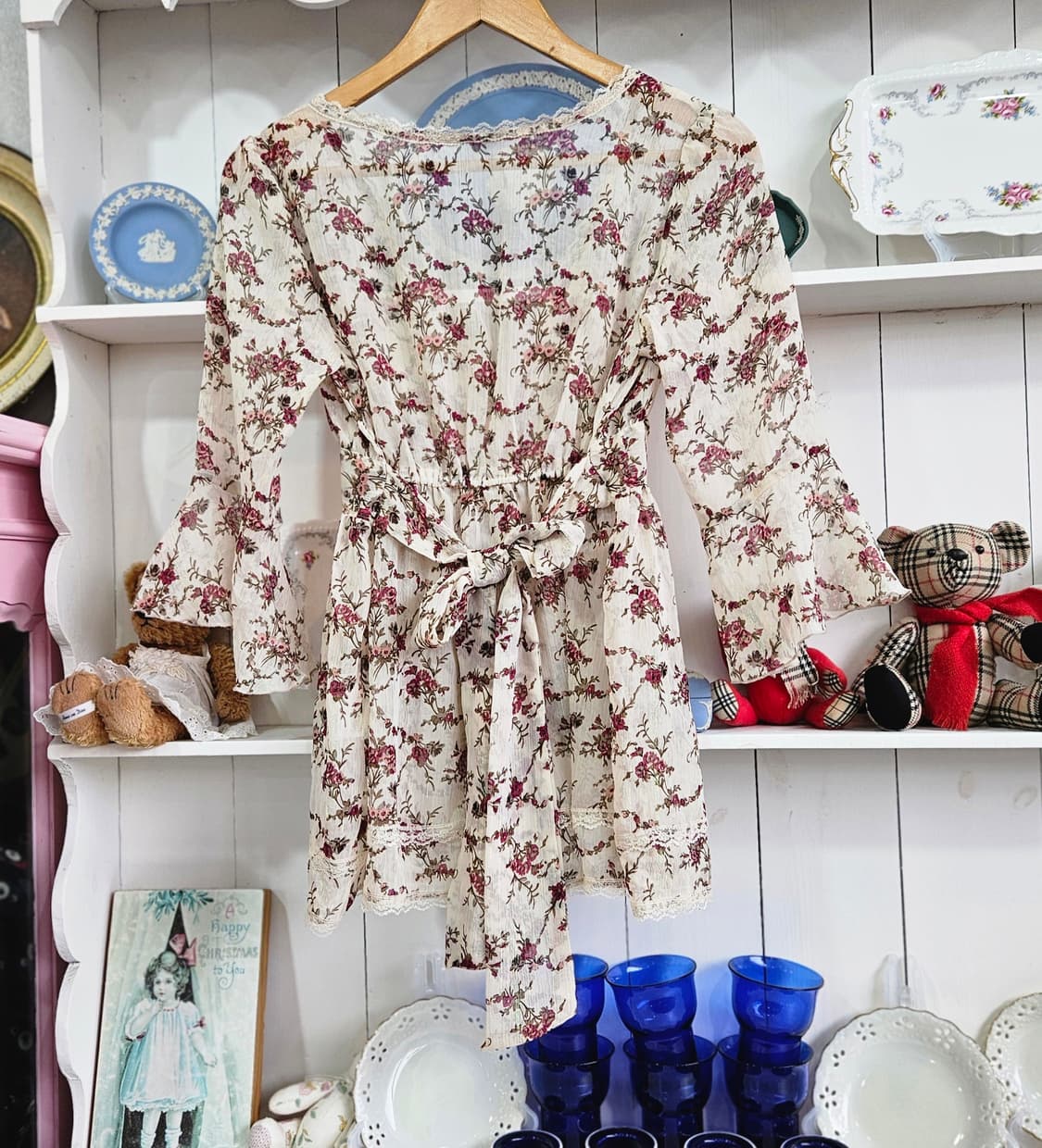 no0327  플로럴 레이스 리본 원피스 상품이미지7