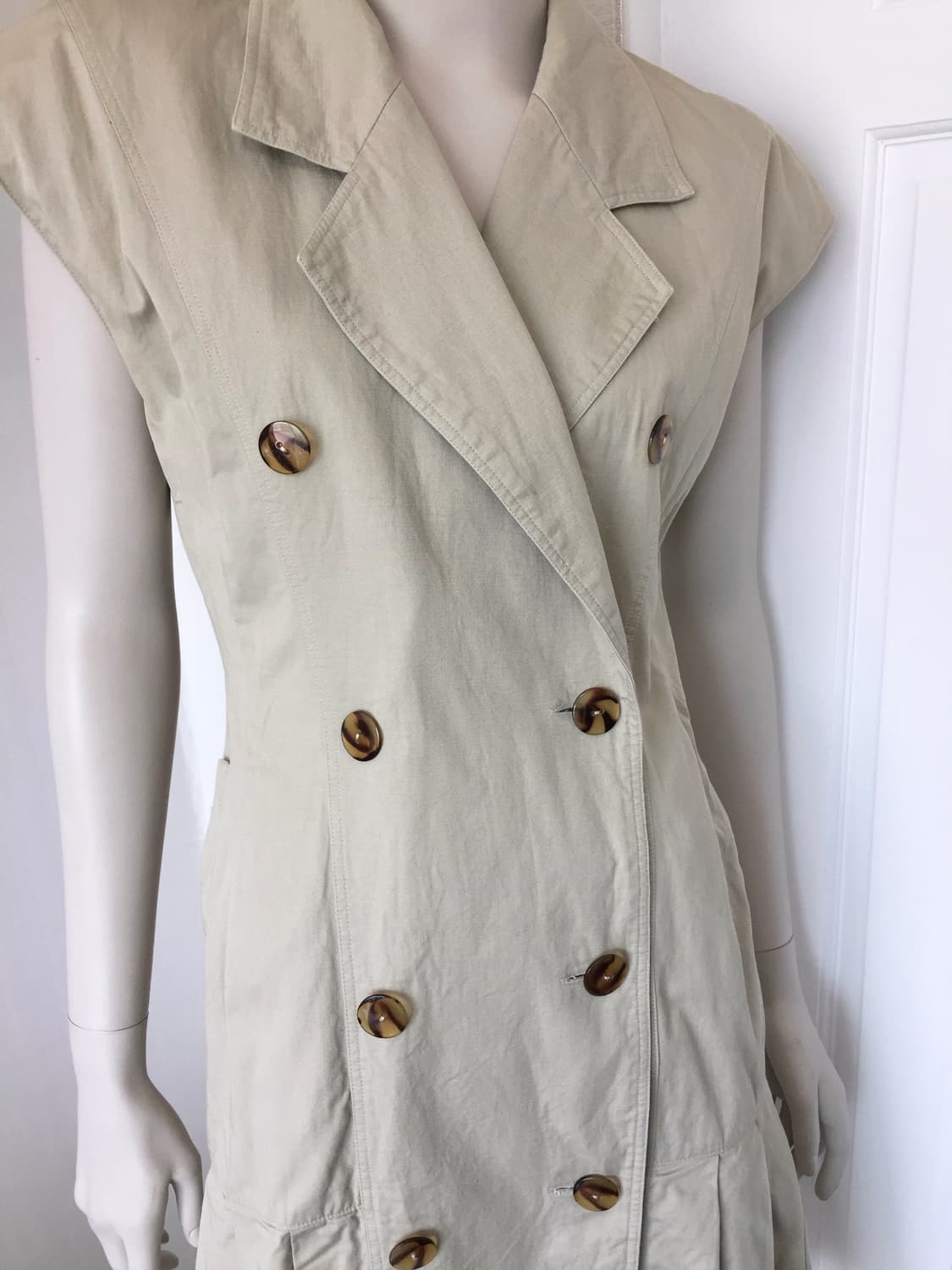 Trench Beige pleats dress  상품이미지5
