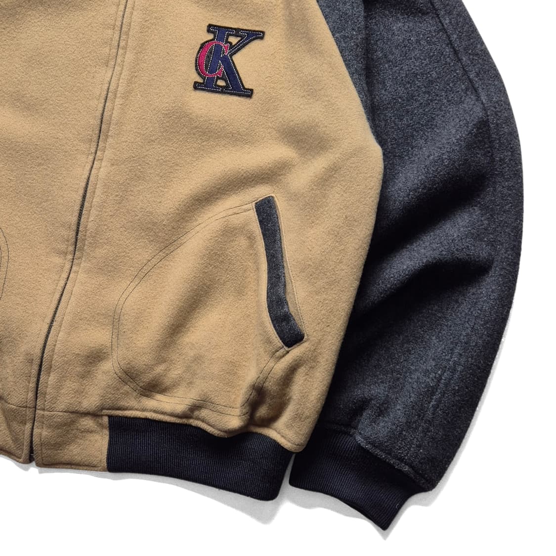 [100] 캘빈클라인 90s 울 바시티 자켓  상품이미지4