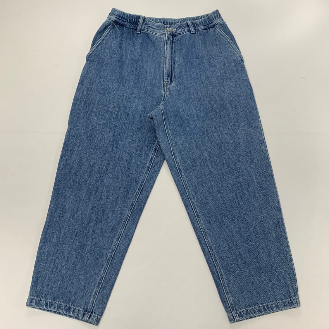 커스텀멜로우 밴딩 세미와이드 데님팬츠 (30) 상품이미지3