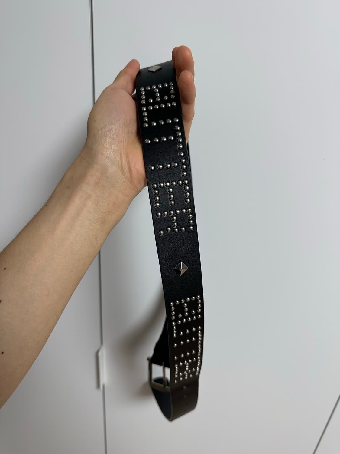 Butter Goods 버터굿즈 레더 스터드 벨트 급처 상품이미지7