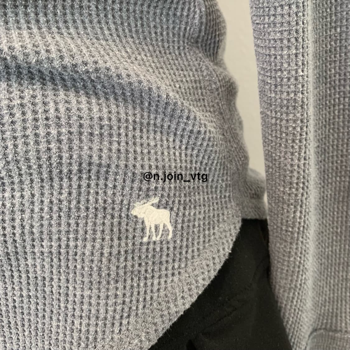 아베크롬비 헨리넥 그레이 와플 롱슬리브 상품이미지3